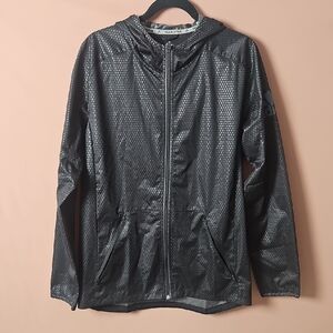 Adidas Climastorm Men's Charcoal Windbreaker